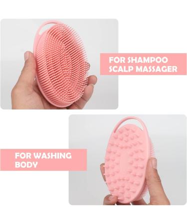 YONOY 2 Pack Silicone Body Scrubber - Gentle Exfoliating Bath & Shampoo Brush for Sensitive Skin - Scalp Massager & Double-Sided Body Brush - Lathers Well - Buy Online on GoSupps.com