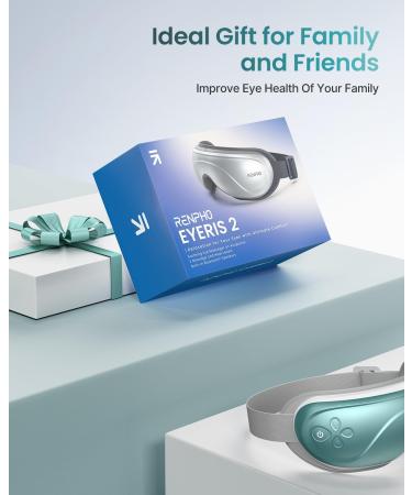 RENPHO Eyeris 2 Eye Massager with Heat - FSA/HSA Eligible for Migraines Relief Eye Strain and Dry Eyes - Perfect Gift for Men & Women - Buy Online on GoSupps.com