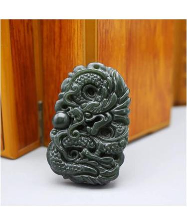 Crystal Jade Pendant Necklace Amulet Jewelry Natural Jade Pendant Necklace Carving Lucky Amulet Jade Pendant Hetian Qingyu Dragon Pendant Jewelry Man's Necklace Pendant - Buy Online on GoSupps.com