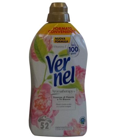 Vernel Concentrated Fabric Softener Peony And White Tea 1300ml / 43.95 fl oz