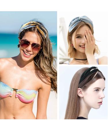 Boho Headbands for Women - Pack of 20 Elastic Knotted Hair Bands | Twisted Head Wrap Floral Bandeau | Fashion Hair Accessories | Classic Style - Buy Online on GoSupps.com