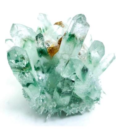 Natural Crystal Rough Natural Green Phantom Quartz Cluster Gem geode 500g-700g with Yellow Citrine Point 1pc - Buy Online on GoSupps.com