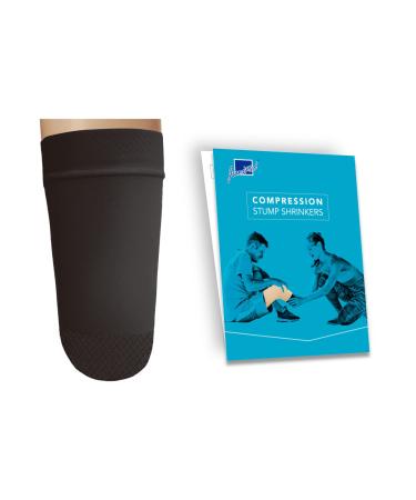 JianiMed Prosthetic Stump Shrinkers Above Knee 35cm Compression Amputee Socks 20-30 Daily use Taiwan Excellence 3XL Black