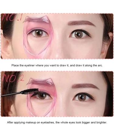2 Pcs 3-IN-1 Mascara Shield Applicator for Natural Looking Lashes - Eyelash Guard Tool - Buy Online on GoSupps.com