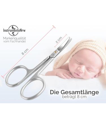 Buy Babyscher Children s Nail Scissors - Rustproof Stainless Steel Bent Tip Safe for Babies & Toddlers - 8 cm Manicure & Pedicure Tool - Buy Online on GoSupps.com