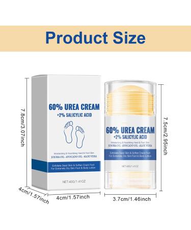  Alelyer Moisturizing and anti-crack foot cream 60% urea foot cream Moisturizing foot cream Repairing cream for cracked heels Foot care balm cream Cream for - Buy Online on GoSupps.com