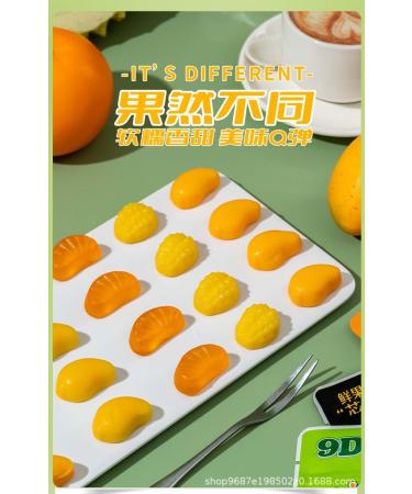 4 flavors of peeled fruit jelly candy 75g/bag 50% fruit jelly candy peel glucose Chinese candy chewing candy fruit candy and leisure Dim sum joy candy (White peach flavor 9bags) White peach flavor 9bags - Buy Online on GoSupps.com