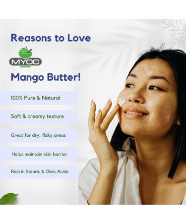 MYOC Mango butter - cosmetic grade | Soft non-greasy butter for DIY skincare haircare and body care formulations | For creams balms and conditioners - 200 g / 7.05 oz - Buy Online on GoSupps.com