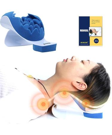 REARAND Neck and Shoulder Relaxer,Neck Pain Relief,Tension Headache Relief,Neck Support,Neck Traction Pillow Chiropractic Pillow and Cervical Spine Alignment,TMJ