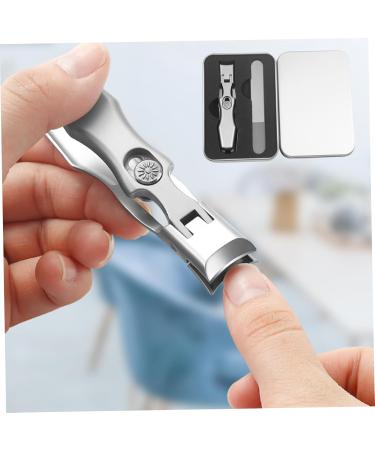 Nail Clippers with Nail File 3 Sets Ergonomic Stylish Nail Clippers with Catcher Sharp Rivet Switch Washable Iron Box Fingernail Toenail Clippers Beauty Supplies - Buy Online on GoSupps.com