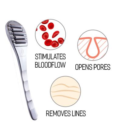 Shop Bella Issimo Derma Roller | Premium Stainless Steel Facial Massager for Anti-Aging & Skincare | Uplift Sagging Muscles & Relax Fine Lines - Buy Online on GoSupps.com