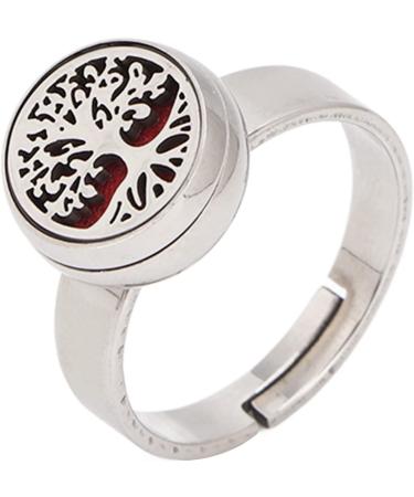 Buy Asixxsix Stainless Steel Diffusorring - Adjustable Aromatherapy Jewelry for Essential Oils - Portable Diffuser for Women & Girls - Perfect Gift Idea - Buy Online on GoSupps.com