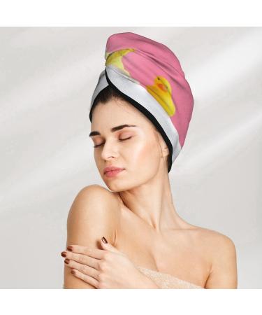 Funny Cat Hair Towel Wrap - Quick Drying Hair Turban with Button | Perfect for Smooth Speedy Hair Drying - Buy Online on GoSupps.com