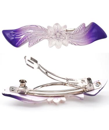 Xiuyer 12PCS Automatic Hair Clips - Elegant Tortoise Rectangle Hairpins for Women | Multicolored French Hair Clamps - Perfect Hair Styling Accessories - Buy Online on GoSupps.com