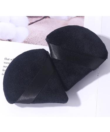 LIUJZZJ 12 Pieces Triangle Makeup Powder Puff - Soft Black Cosmetic Sponges for Loose Powder & Foundation - Perfect for Flawless Application - Buy Online on GoSupps.com