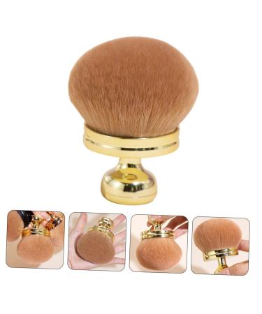 MERRYHAPY Fluffy Soft Makeup Brush Set | Blush Brushes for Cheeks | Bulk Beauty Tools | Perfect for Travel & Setting Powder | Golden Design 8.5x7cm - Buy Online on GoSupps.com