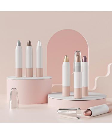  Tanxemery Cream Eyeshadow Stick Eyeshadow Pencil - Eyeshadow Pencil 6 Colours Longwear Shimmer & Glitter Cosmetics Contour for Bride's Makeup Days to the Evening - Buy Online on GoSupps.com