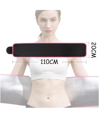 Back Support Back Brace Lumbar Support Sauna Sweat Belt Waist Trainer Adjustable Waist Trimmer Waist Trainer for Weight Loss Back Support Belt(Pink) 110cm Pink - Buy Online on GoSupps.com