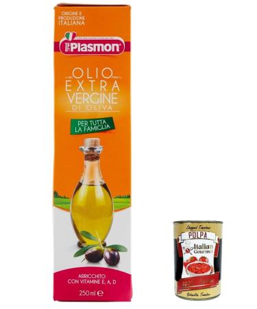 Italian Gourmet E.R. Plasmon Extra Virgin Olive Oil 250 ml + Italian Gourmet Pulp 400 g