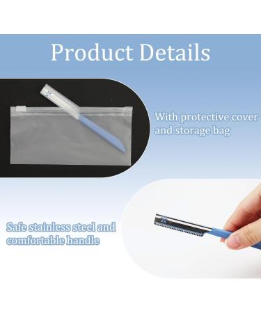 Beard Mustache Straight Razor & Eyebrow Trimmer Kit - Stainless Steel Blade for Men's Grooming - Travel-Friendly Disposable Razors - Buy Online on GoSupps.com
