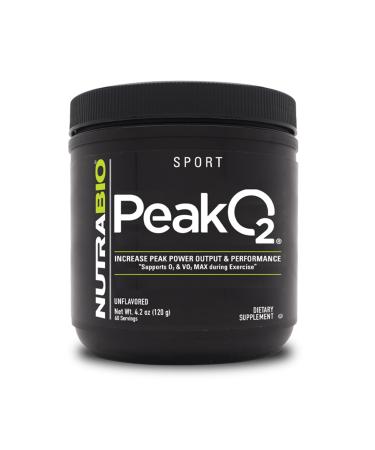 NutraBio Labs Peak O2 Unflavored 4.2 oz (120 g) Nutritional Supplement