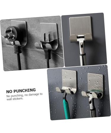 Alipis 20-Pack Stainless Steel Strong Sticky Hooks - High-Performance Bathroom & Shower Razor Hangers (5.7x4.5cm) - Buy Online on GoSupps.com