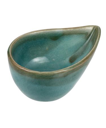 Frcolor 1stk aromatherapy dish TEEPONE MINI-seasoning dish Diffusor mini-heating shell with essential aroma oils holder for essential oils isolation ceramic bowl food bulls blue 8.5x5.5cm