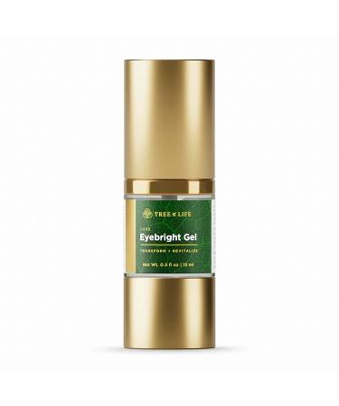 Tree of Life Anti-Aging Luxe Eyebright Eye Gel with Amino Acids and Hyaluronic Acid for Dark Circles and Puffiness, 0.5 Fl Oz