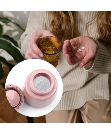 Pill Crusher Jagowa Cute Bear Medicine Grinder - Portable Tablets Pulverizer for Baby, Kids, Elders, and Pets - Pink - Buy Online on GoSupps.com