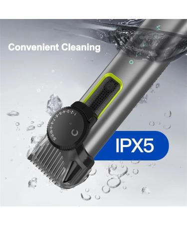 Professional 4-in-1 Hair Clippers Set - USB Rechargeable IPX5 Waterproof Electric Hair Clipper & Nose Hair Trimmer in Grey - Perfect for Home & Travel - Buy Online on GoSupps.com