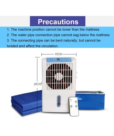 Buy Kumiao Electric Water Cooling Ceiling - Ice Water Mattress for Single & Double Beds | Remote Control 3-8 C Cooling | International Shipping - Buy Online on GoSupps.com