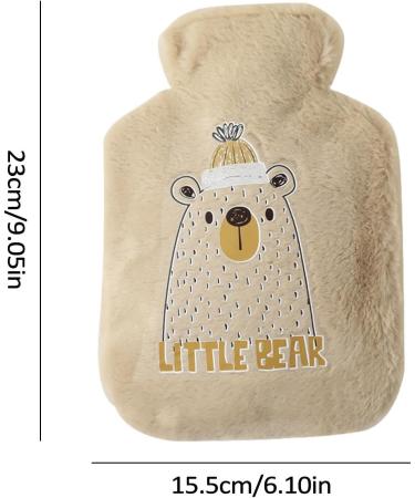 Buy 500ml Portable Cartoon Heat Bottle - Juzinqu Brown Bear for Neck Back Waist & Leg Relief | International Shipping Available - Buy Online on GoSupps.com
