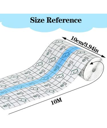 Nuyoah Waterproof Transparent Bandage 10cm x 10m - Anti-Allergic Shower Plaster Roll for All Skin Types - Buy Online on GoSupps.com