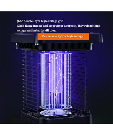 SEFAX Solar Mosquito Killer Lamp for Indoor Outdoor IP65 Waterproof Electric Mosquito Killer UV Light Bulb Fly Trap Killer for Mosquito Moth Fruit Flies - Buy Online on GoSupps.com