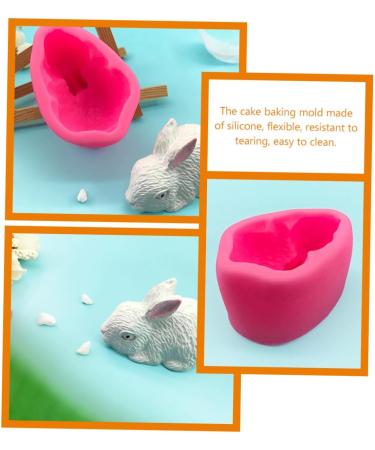 Cabilock Chocolate Mold Bakery Baking Mold Bunny Chocolate Silicone Molds Soap Mold 3D Cake Animal - Buy Online on GoSupps.com