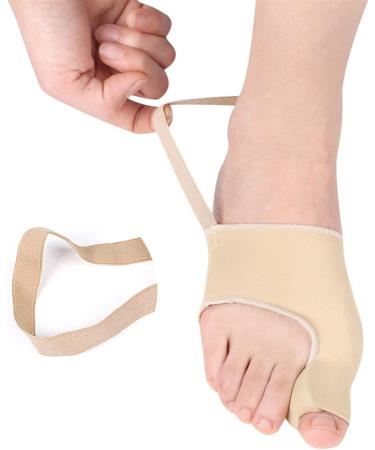 Champagne Large Thumb Toe Separator Bunion Corrector for Women and Men - Orthopedic Hallux Valgus Protector - Buy Online on GoSupps.com