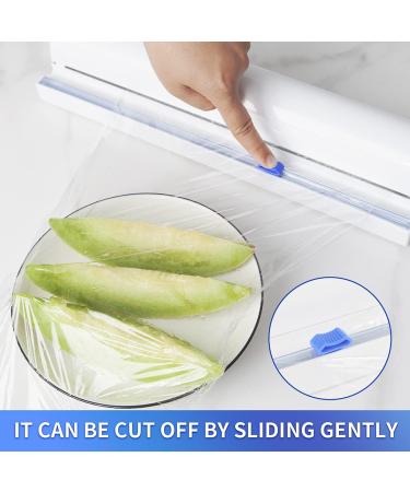 Refillable Plastic Wrap Dispenser with Slide Cutter - Fovanga Cling Wrap for 250ft - Tin Aluminum Foil Dispenser Included - Buy Online on GoSupps.com
