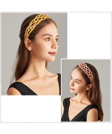 Springtime 6pcs Wide Plastic Headbands for Women - Fashion Hair Accessories for Girls with Teeth - Thick Hair Hoops - Buy Online on GoSupps.com