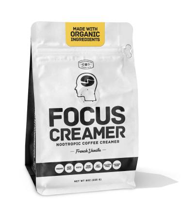 Mastermind Coffee Focus Creamer - French Vanilla Keto Creamer, Made With Organic Ingredients, Non Dairy, Sugar Free, Nootropic Coffee Creamer