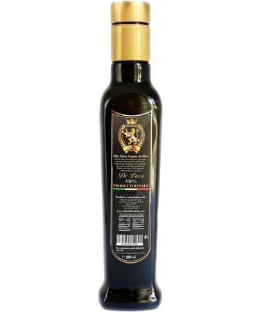 Olio Extravergine Di Oliva Evo 100% Italiano Monocoltura Carolea Estratto a Freddo Made In Calabria De Luca L'eccellenza Italiana Che Fa Sognare Il Mondo (250 ml) - Buy Online on GoSupps.com