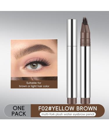 Liquid eyebrow pencil use of imprepers and superor faint curve the stain resistant formula retains brightness sweat and moisture resistant properties C 2 Yellow Brown - Buy Online on GoSupps.com