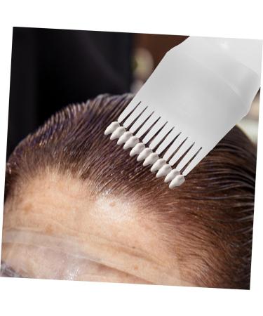 Beavorty 1 Set hair oil bottle hair oil applicator hair coloring tools hair dying accessory kit hair coloring kit hair dye kit hair dye gloves shower caps plastic bleach portable white 6.9x4.8cm White - Buy Online on GoSupps.com