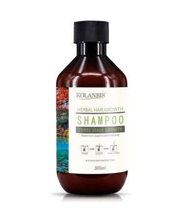 Kolanbis Hair Growth Shampoo | 100% Natural Formula | Made from Organic Plant Extracts | Sulphate and Paraben Free | Increases Hair Growth | Reduces Hair Loss | Men and Women