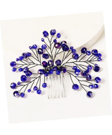 Beatifufu Bridal Wedding Comb Hair Insert Comb Bridal Hair Accessories Wedding Hair Comb Bridal Side Combs Women Hair Combs Blue Zircon Hair Comb Bride Wedding Headdress Bridal Headpieces - Buy Online on GoSupps.com