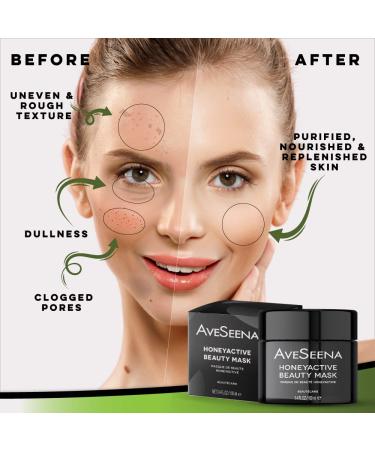 Buy Honeyactive Beauty Mask - Gentle Exfoliating Honey Mask for All Skin Types (3.34 fl oz/100 ml) - International Shipping Available - Buy Online on GoSupps.com