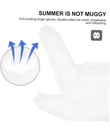 minkissy 2 Pairs Anti-eating Gloves Mittens Bassinet Newborn Pacifier Kids Pacifier Weaning Necessities Items Thumb Baby White Nylon Boy Anti-scratch Nail Biting - Buy Online on GoSupps.com