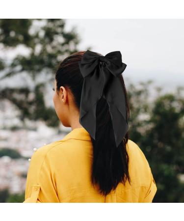 Zeaybsr Elegant Long Hair Clip - 33cm Black Candy Loop Hair Accessories for Women and Girls - Buy Online on GoSupps.com