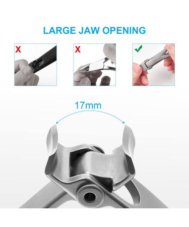 Sopito Stainless Steel Nail Clipper Set - Fingernail & Toenail Knipper with Nail File & Metal Box | International Shipping - Buy Online on GoSupps.com