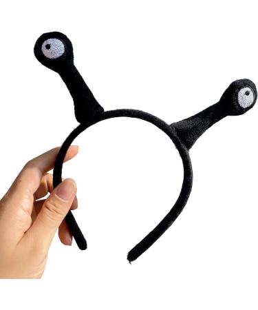 Snail Antenna Headband Cartoon Plush Snail Eye Headband Unbreakable High-Strength Hair Accessories for Fancy Dress Black Big Tentacles One Size - Buy Online on GoSupps.com