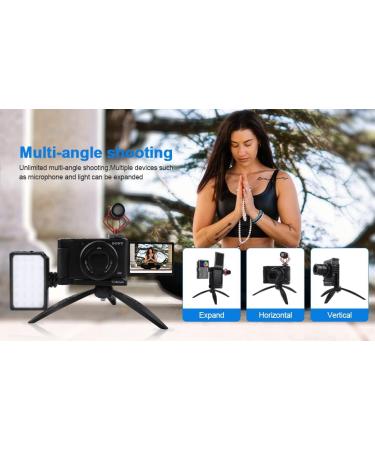 TOSICAM ZV1 Camera Base Mount Bracket - Compact Cold Shoe Mount for Sony ZV1, Vertical Video Support for YouTube Vlogs - Buy Online on GoSupps.com